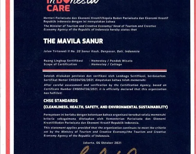 The Mavila ホテル サヌール